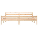 vidaXL tömör fa ágykeret matrac nélkül 200 x 200 cm