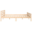vidaXL tömör fa ágykeret matrac nélkül 200 x 200 cm