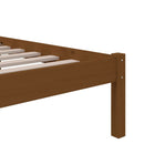 vidaXL Small Single mézbarna tömör fa ágykeret 75 x 190 cm