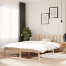 vidaXL Double tömör fa ágykeret 135 x 190 cm