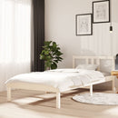 vidaXL fehér tömör fa ágykeret 90 x 200 cm