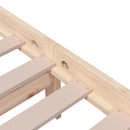 vidaXL tömör fa ágykeret matrac nélkül 200 x 200 cm