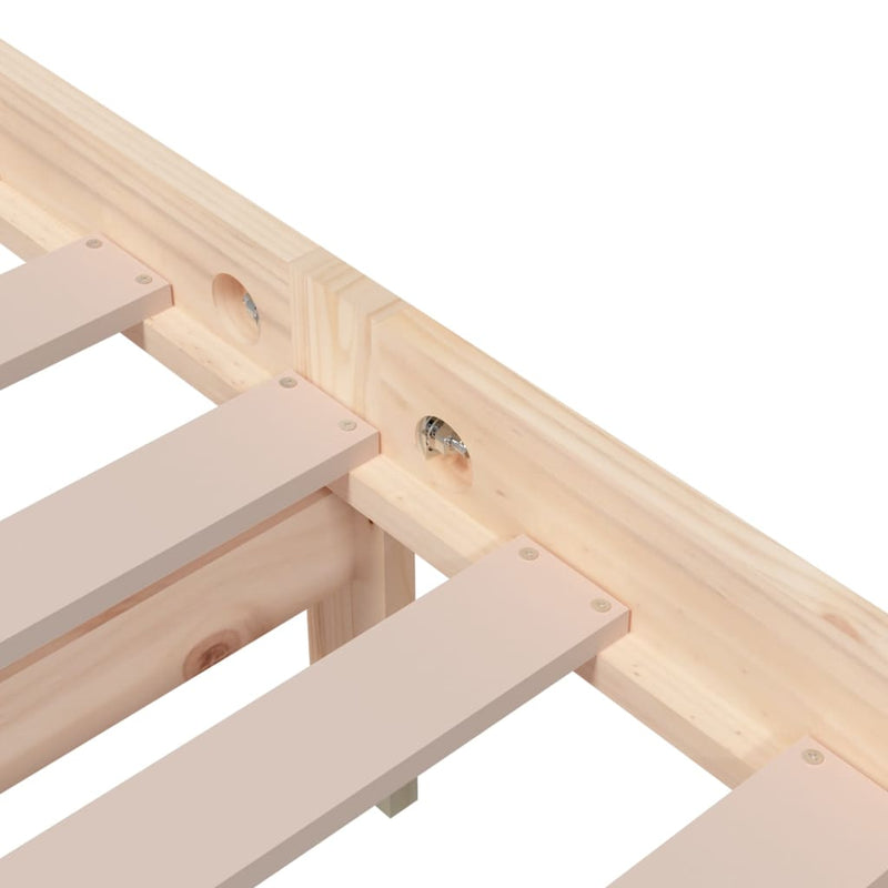 vidaXL tömör fa ágykeret matrac nélkül 200 x 200 cm