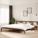 vidaXL mézbarna tömör fa ágykeret 200x200 cm