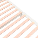 vidaXL Double fehér tömör fa ágykeret 135 x 190 cm