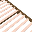 vidaXL mézbarna tömör fa ágykeret 140 x 190 cm