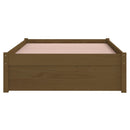 vidaXL mézbarna tömör fa ágykeret 90 x 200 cm