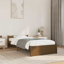 vidaXL Small Single mézbarna tömör fa ágykeret 75 x 190 cm