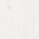 vidaXL Single fehér tömör fa ágykeret 90 x 190 cm