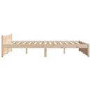 vidaXL King Size tömör fa ágykeret 150 x 200 cm
