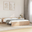 vidaXL King Size tömör fa ágykeret 150 x 200 cm