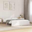 vidaXL King Size fehér tömör fa ágykeret 150 x 200 cm