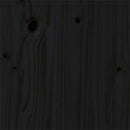 vidaXL King Size fekete tömör fa ágykeret 150 x 200 cm