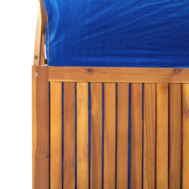 vidaXL tömör akácfa rácsos tárolóláda 99 x 50 x 160 cm