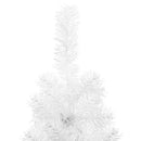 vidaXL fehér vékony fél műkarácsonyfa állvánnyal 150 cm