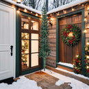 vidaXL zöld vékony fél műkarácsonyfa állvánnyal 240 cm