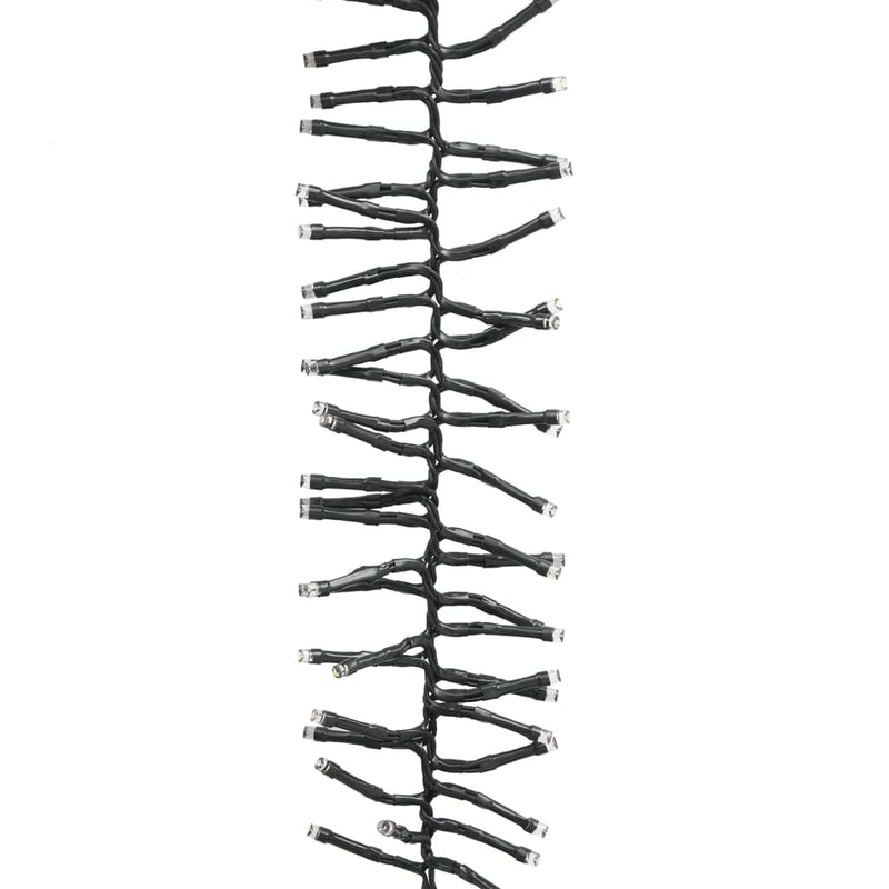 vidaXL meleg fehér fényű fürtös PVC LED-szalag 400 LED-del 7,4 m