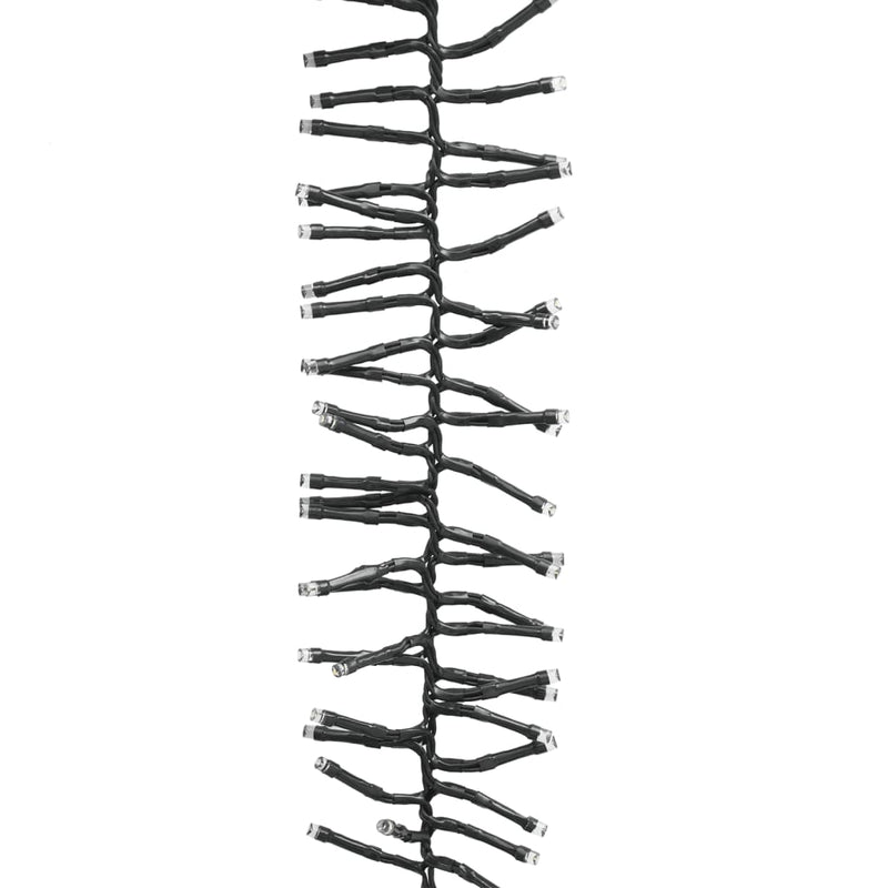 vidaXL meleg fehér fényű fürtös PVC LED-szalag 1000 LED-del 11 m