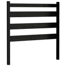 vidaXL fekete tömör fenyőfa ágyfejtámla 96 x 4 x 100 cm