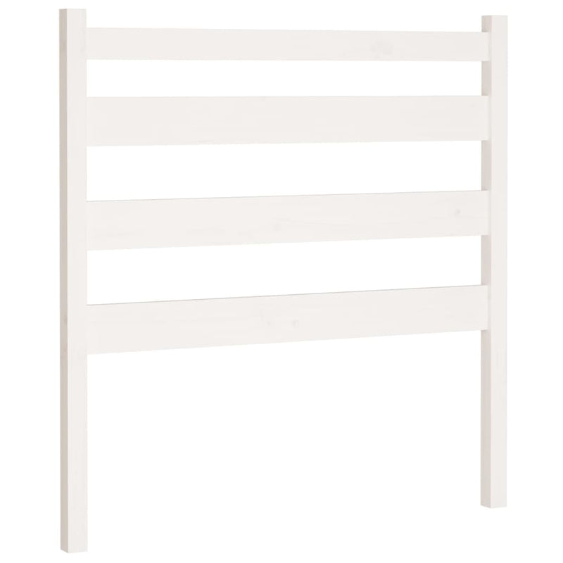 vidaXL fehér tömör fenyőfa ágyfejtámla 106 x 4 x 100 cm