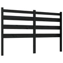 vidaXL fekete tömör fenyőfa ágyfejtámla 166 x 4 x 100 cm