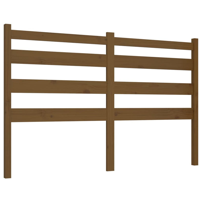 vidaXL mézbarna tömör fenyőfa ágyfejtámla 206 x 4 x 100 cm