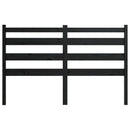 vidaXL fekete tömör fenyőfa ágyfejtámla 206 x 4 x 100 cm