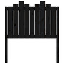 vidaXL fekete tömör fenyőfa ágyfejtámla 96x4x110 cm