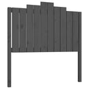 vidaXL szürke tömör fenyőfa ágyfejtámla 106x4x110 cm