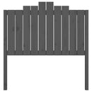 vidaXL szürke tömör fenyőfa ágyfejtámla 106x4x110 cm