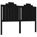vidaXL fekete tömör fenyőfa ágyfejtámla 146x4x110 cm