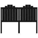 vidaXL fekete tömör fenyőfa ágyfejtámla 146x4x110 cm