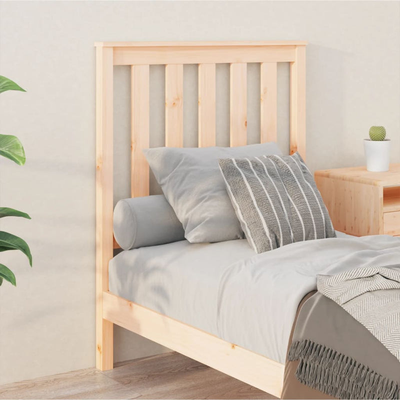 vidaXL tömör fenyőfa ágyfejtámla 81x6x101 cm