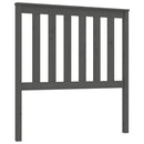 vidaXL szürke tömör fenyőfa ágyfejtámla 96 x 6 x 101 cm
