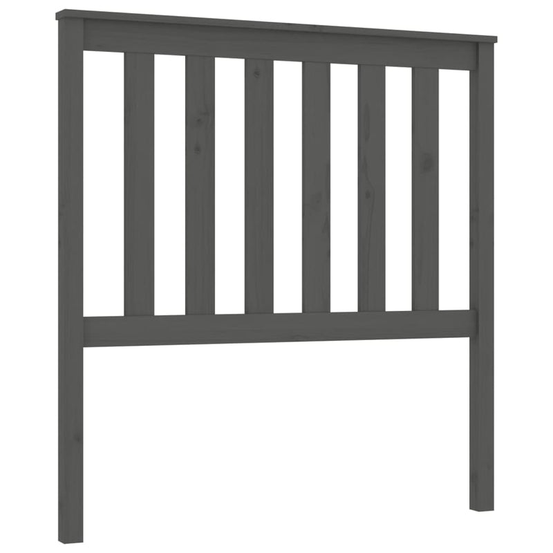 vidaXL szürke tömör fenyőfa ágyfejtámla 96 x 6 x 101 cm