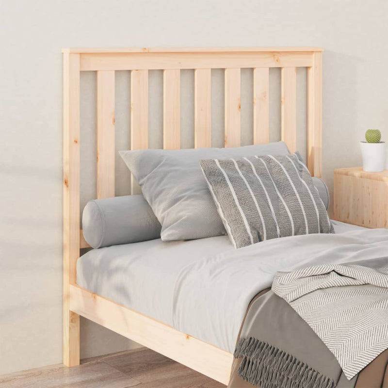 vidaXL tömör fenyőfa ágyfejtámla 106x6x101 cm