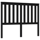 vidaXL fekete tömör fenyőfa ágyfejtámla 126 x 6 x 101 cm