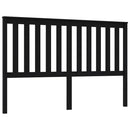 vidaXL fekete tömör fenyőfa ágyfejtámla 166 x 6 x 101 cm