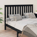 vidaXL fekete tömör fenyőfa ágyfejtámla 166 x 6 x 101 cm