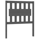 vidaXL szürke tömör fenyőfa ágyfejtámla 80,5 x 4 x 100 cm