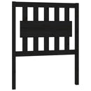 vidaXL fekete tömör fenyőfa ágyfejtámla 80,5 x 4 x 100 cm