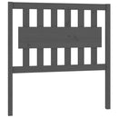 vidaXL szürke tömör fenyőfa ágyfejtámla 95,5 x 4 x 100 cm