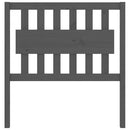 vidaXL szürke tömör fenyőfa ágyfejtámla 95,5 x 4 x 100 cm