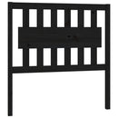vidaXL fekete tömör fenyőfa ágyfejtámla 95,5 x 4 x 100 cm