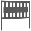 vidaXL szürke tömör fenyőfa ágyfejtámla 105,5x4x100 cm