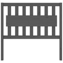 vidaXL szürke tömör fenyőfa ágyfejtámla 105,5x4x100 cm