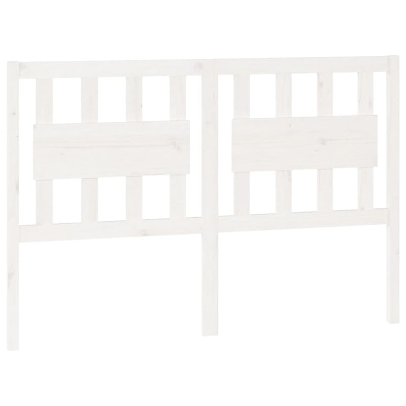 vidaXL fehér tömör fenyőfa ágyfejtámla 125,5 x 4 x 100 cm
