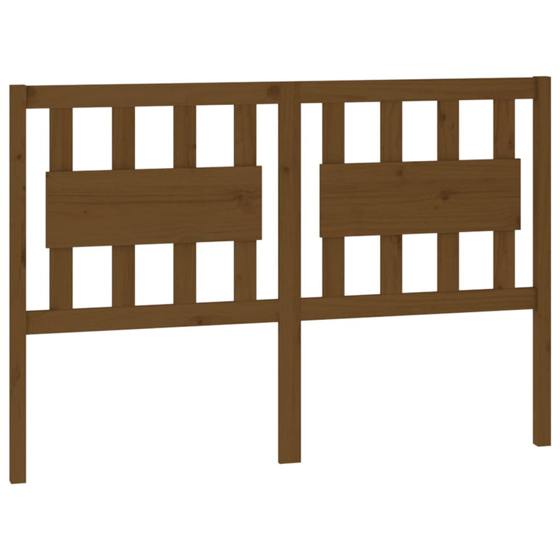 vidaXL mézbarna tömör fenyőfa ágyfejtámla 125,5x4x100 cm