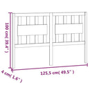 vidaXL mézbarna tömör fenyőfa ágyfejtámla 125,5x4x100 cm