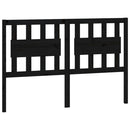 vidaXL fekete tömör fenyőfa ágyfejtámla 125,5 x 4 x 100 cm